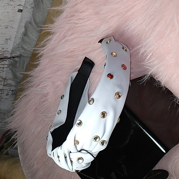 Zaxie By Stefanie Taylor Lilac Knotted Rhinestone HeadBand - Picture 4 of 6